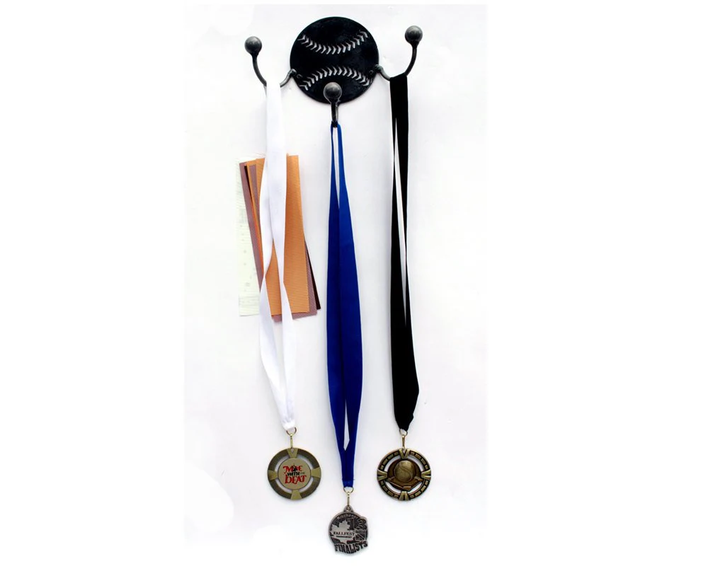Metal Art Sport Hooks- Baseball Awards Display, set of 2 - Image 3