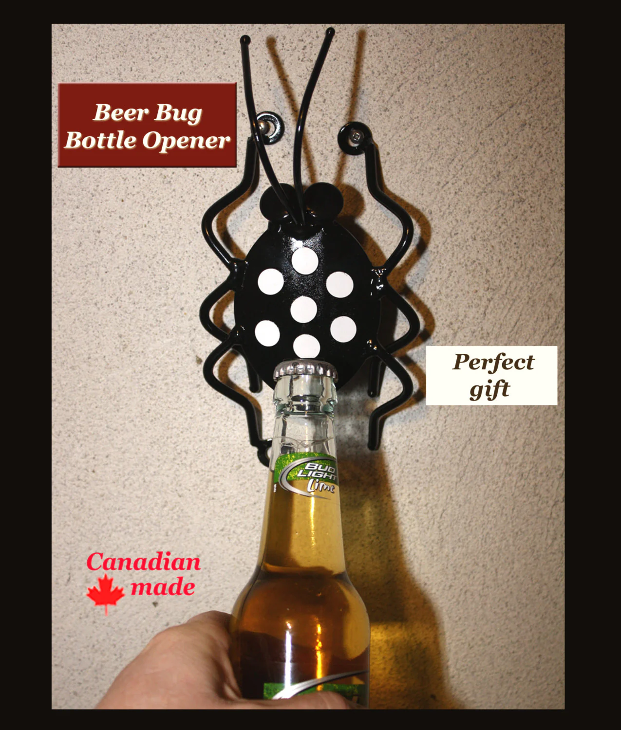 Bottle Opener For Walls: Metal Beer Bug Wall-mounted Bottle Openers - Image 3