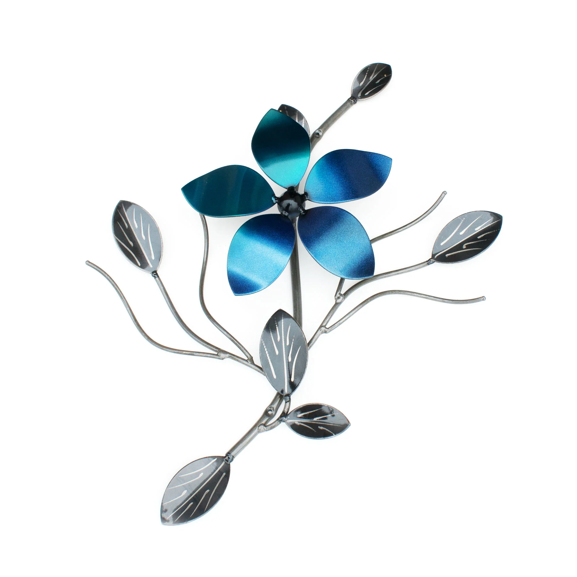 Decorative Metal Flower Vine Art: Wall Art Single Flower Vines Interior Décor - Image 4