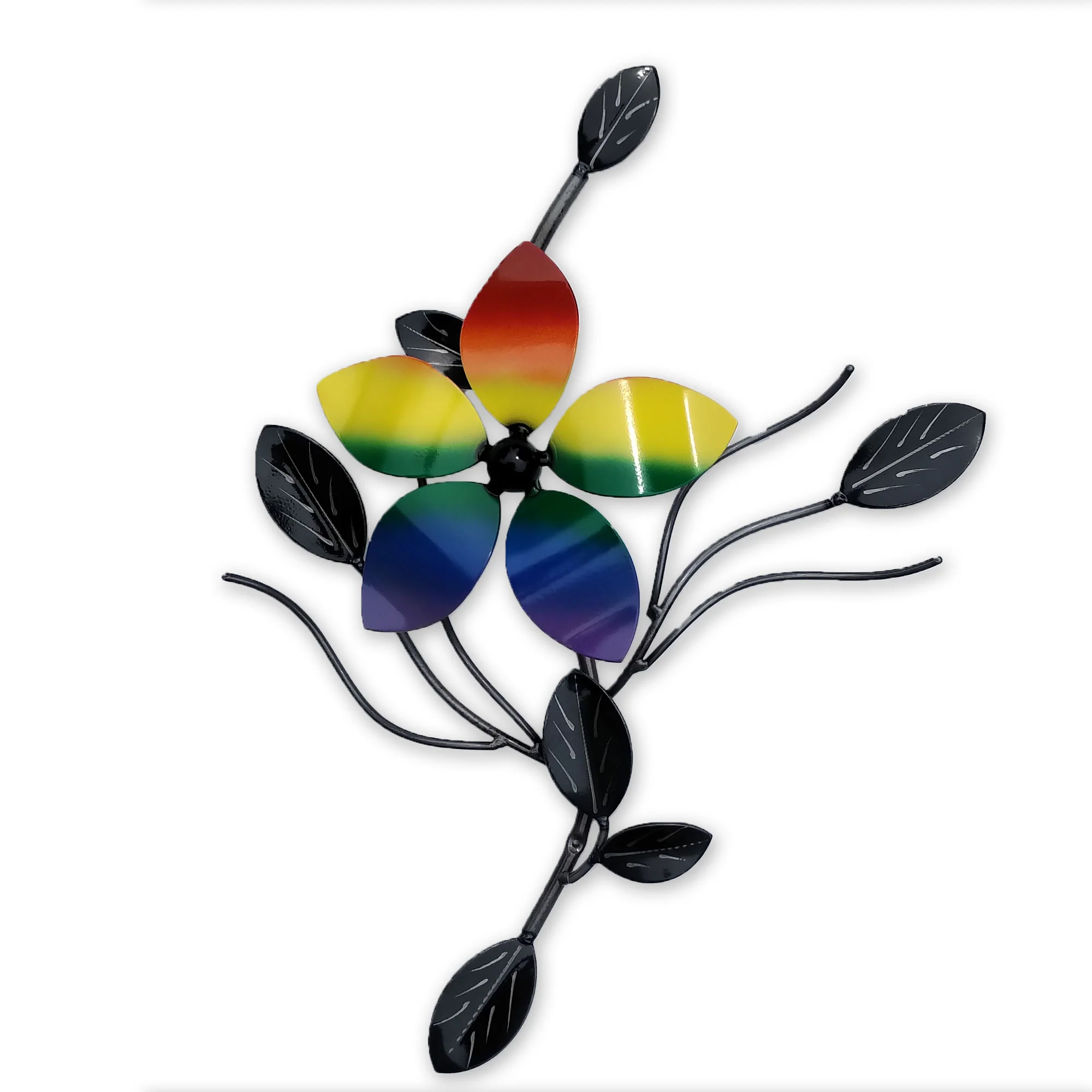 Decorative Metal Flower Vine Art: Wall Art Single Flower Vines Interior Décor - Image 6
