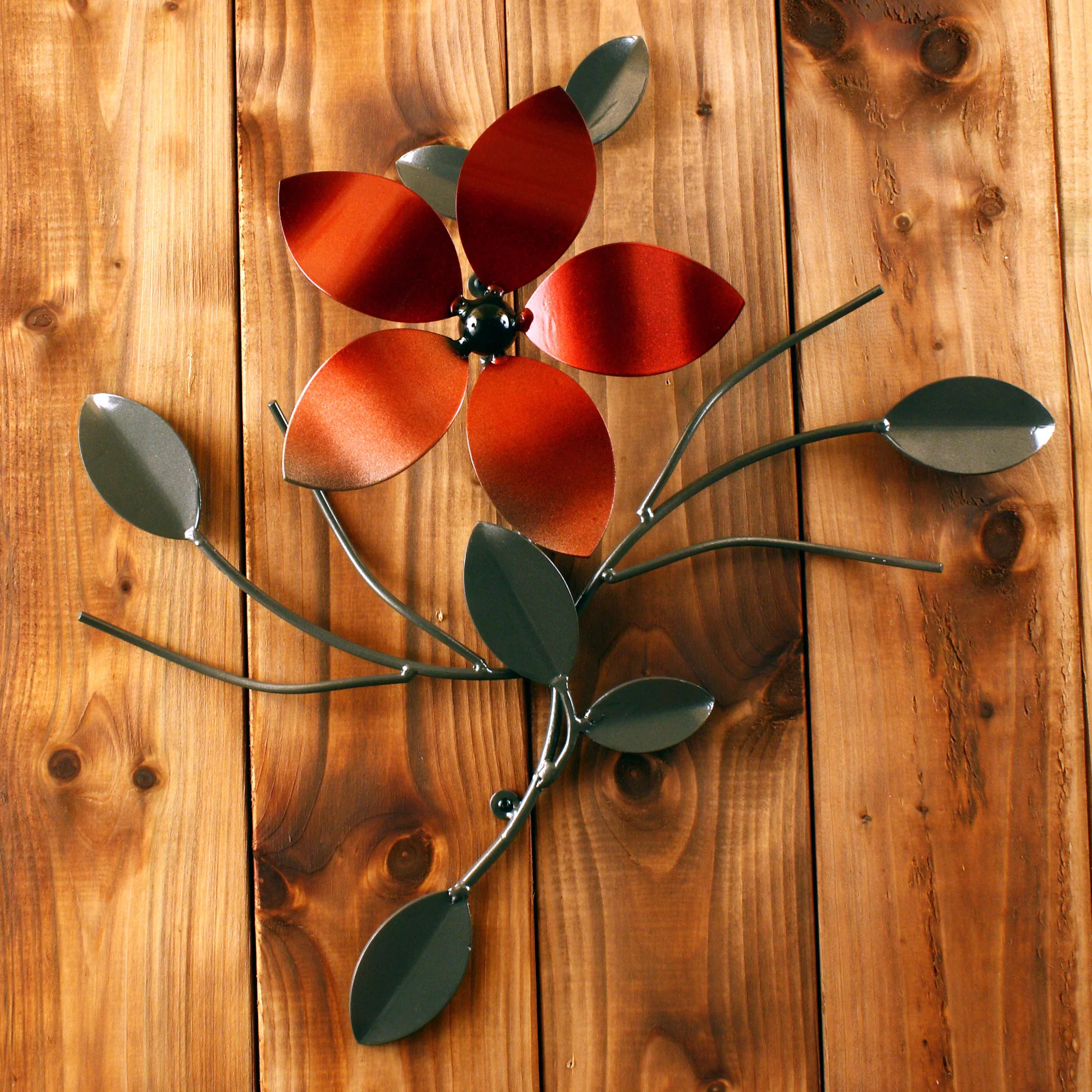 Decorative Metal Flower Vine Art: Wall Art Single Flower Vines Interior Décor - Image 7