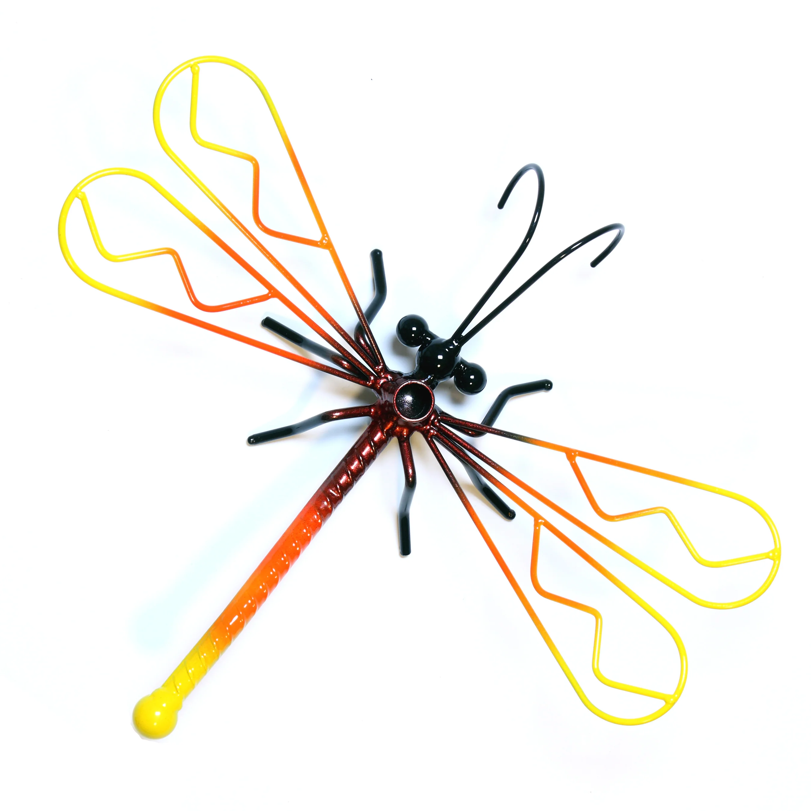 Dragonfly On Garden Stake with Solar Light For Home Decor Metal  Yard Art - Image 7