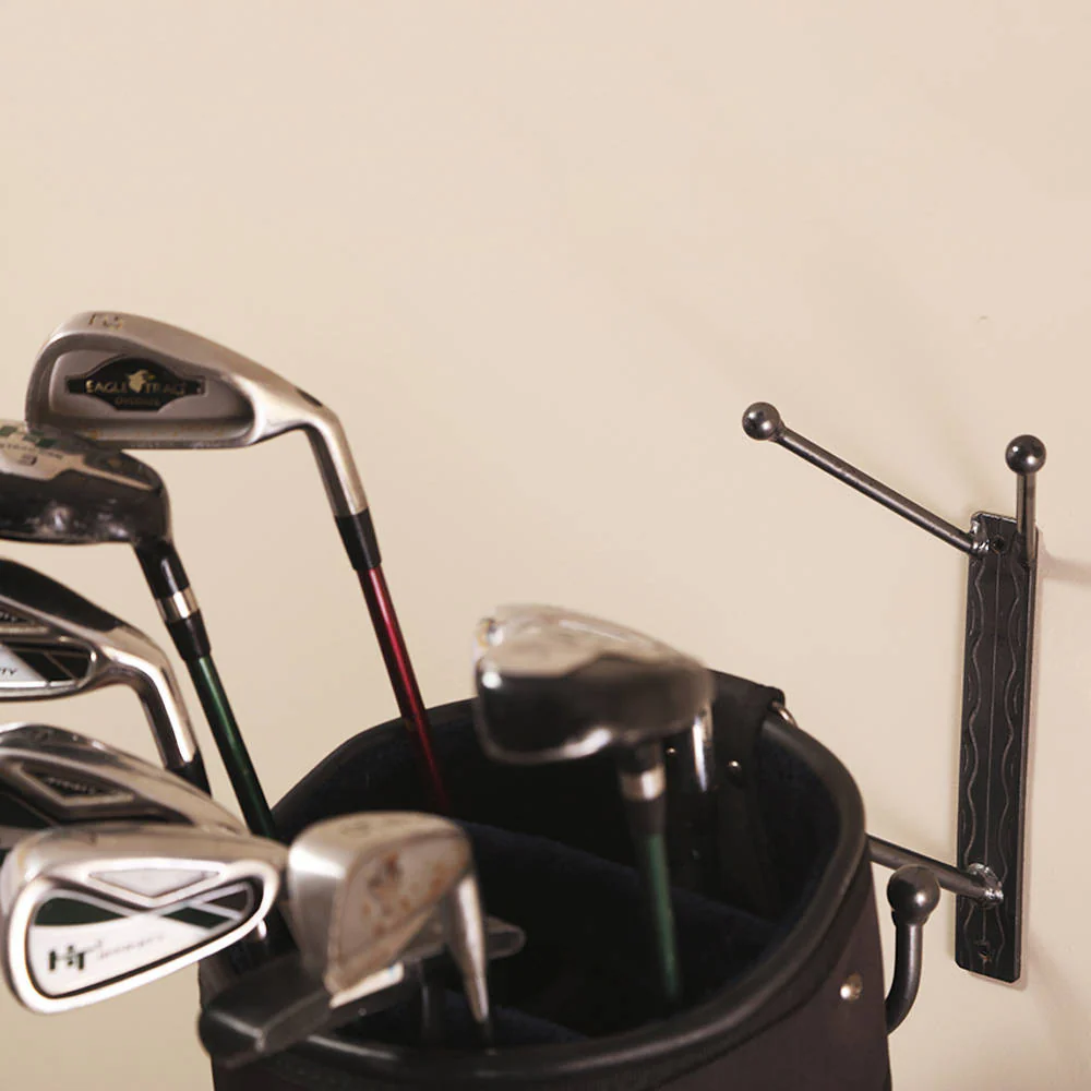 Golf Bag Holder: Wall-mounted Hanger Holders With Hook For Shoes, Bags And Unique Items: - Image 4