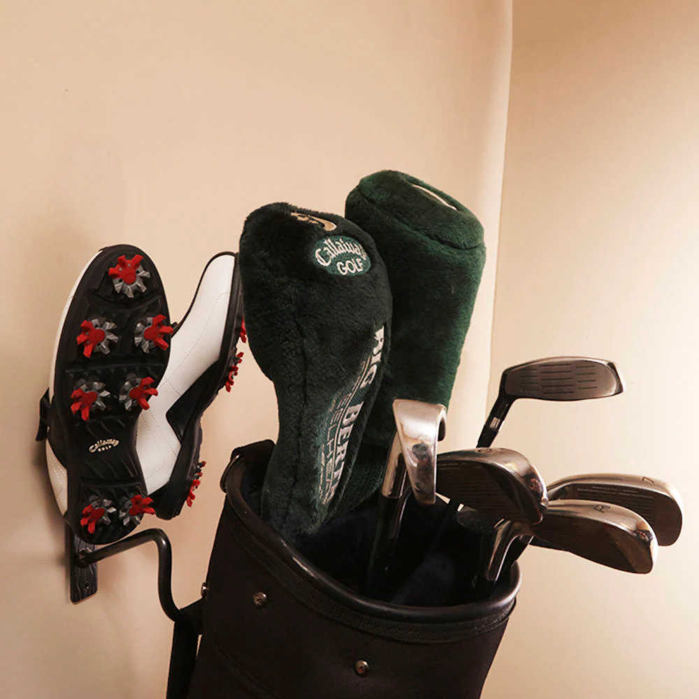 Golf Bag Holder: Metal Wall Hooks For Golfing Equipment, Golfer Gift For Golf Coach! Home & Pro Shop Golf Bag Holders Made By Practical Art! - Image 4