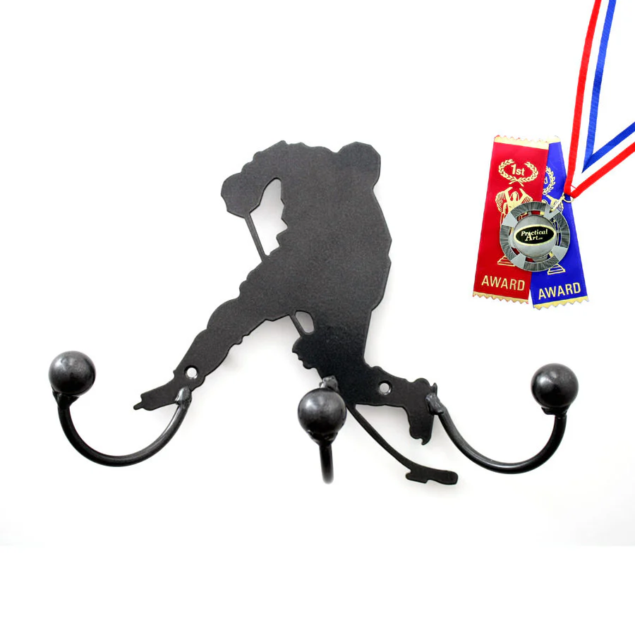 Hockey Player Award Holder: Wall Mounted Metal Art - Image 4
