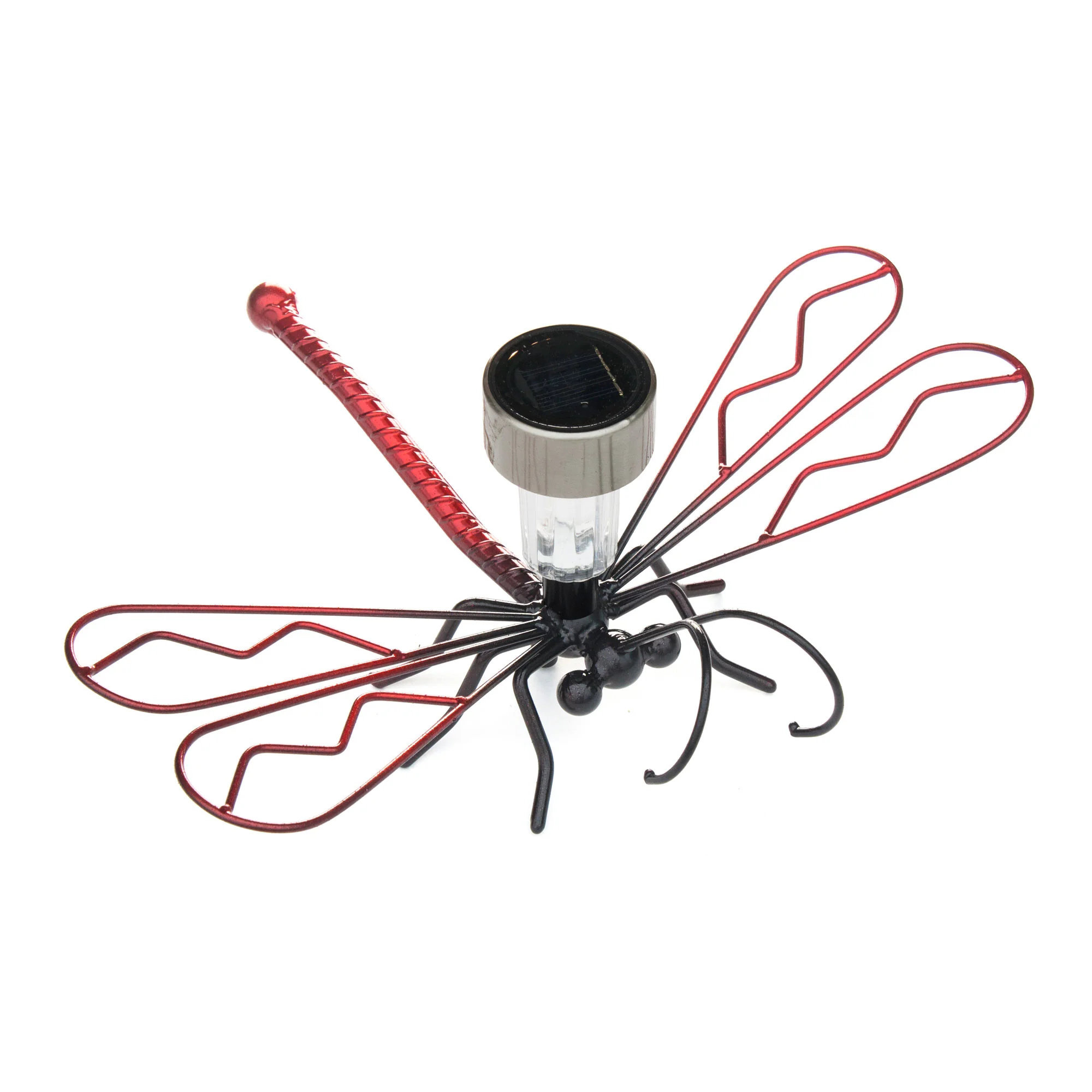 Large Dragonfly Solar Light On A Garden Stake Garden Decor Yard Metal Art - Image 3