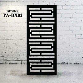 Laser Cut Metal Privacy Screen Backyard Box Design - BX02 - Image 2