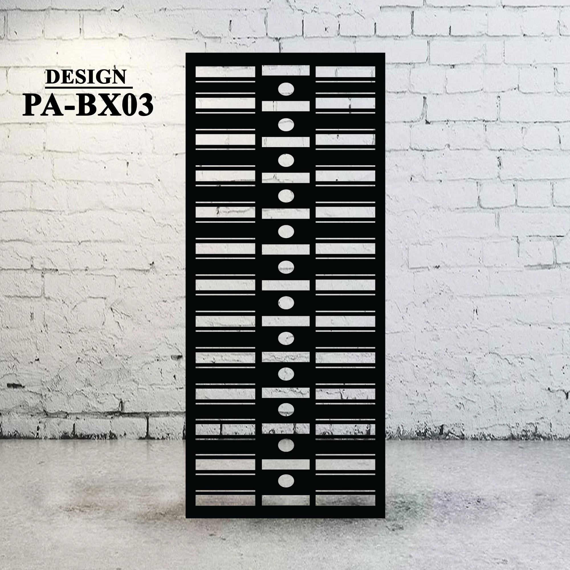 Laser Cut Metal Privacy Screen Box Design - BX03