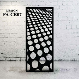 Metal Backyard Privacy Screen Circular Design - CR07 - Image 2