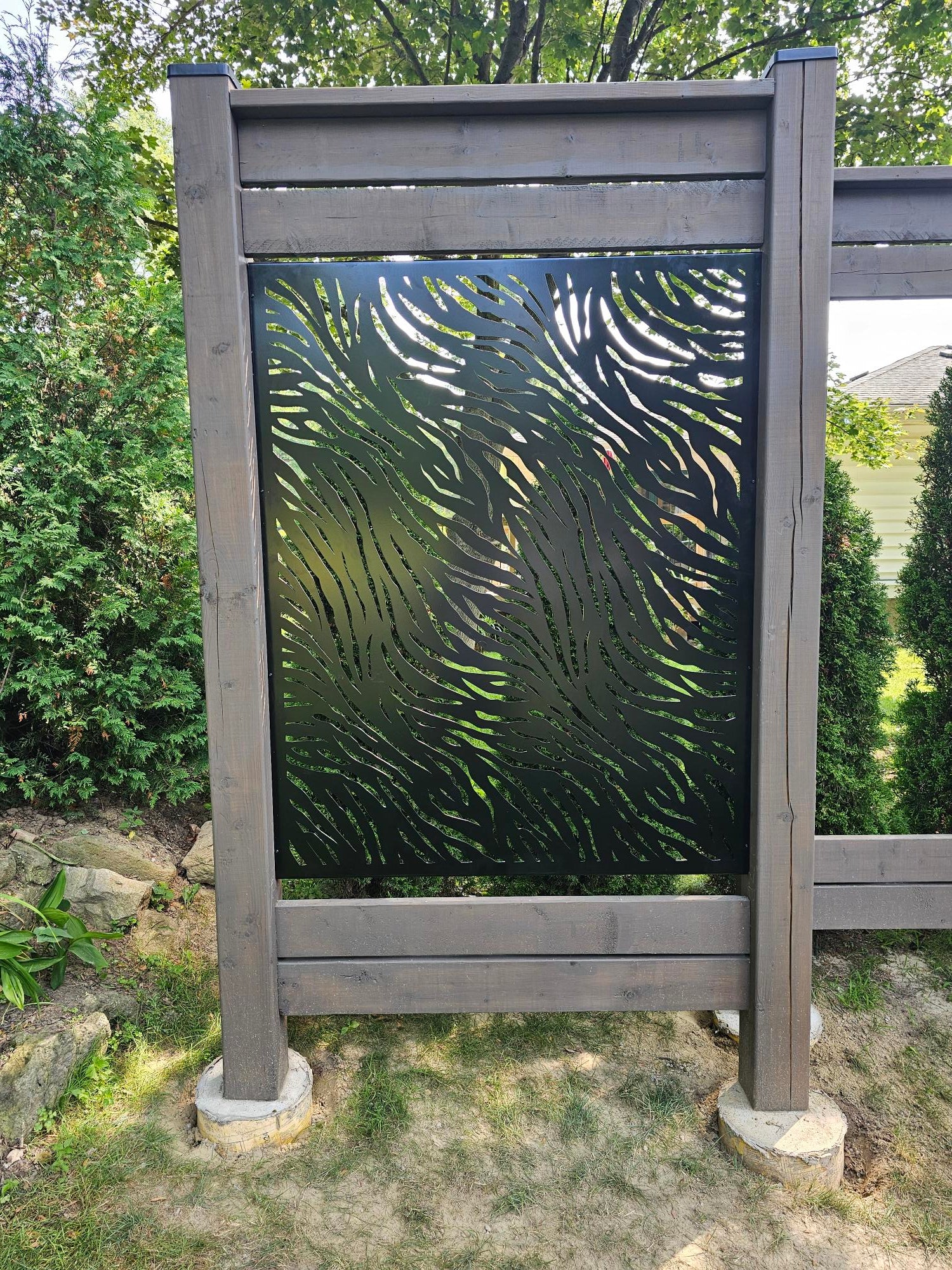 Metal Decorative Backyard Panels Privacy Screen | Tree Design - TR04 - Image 5