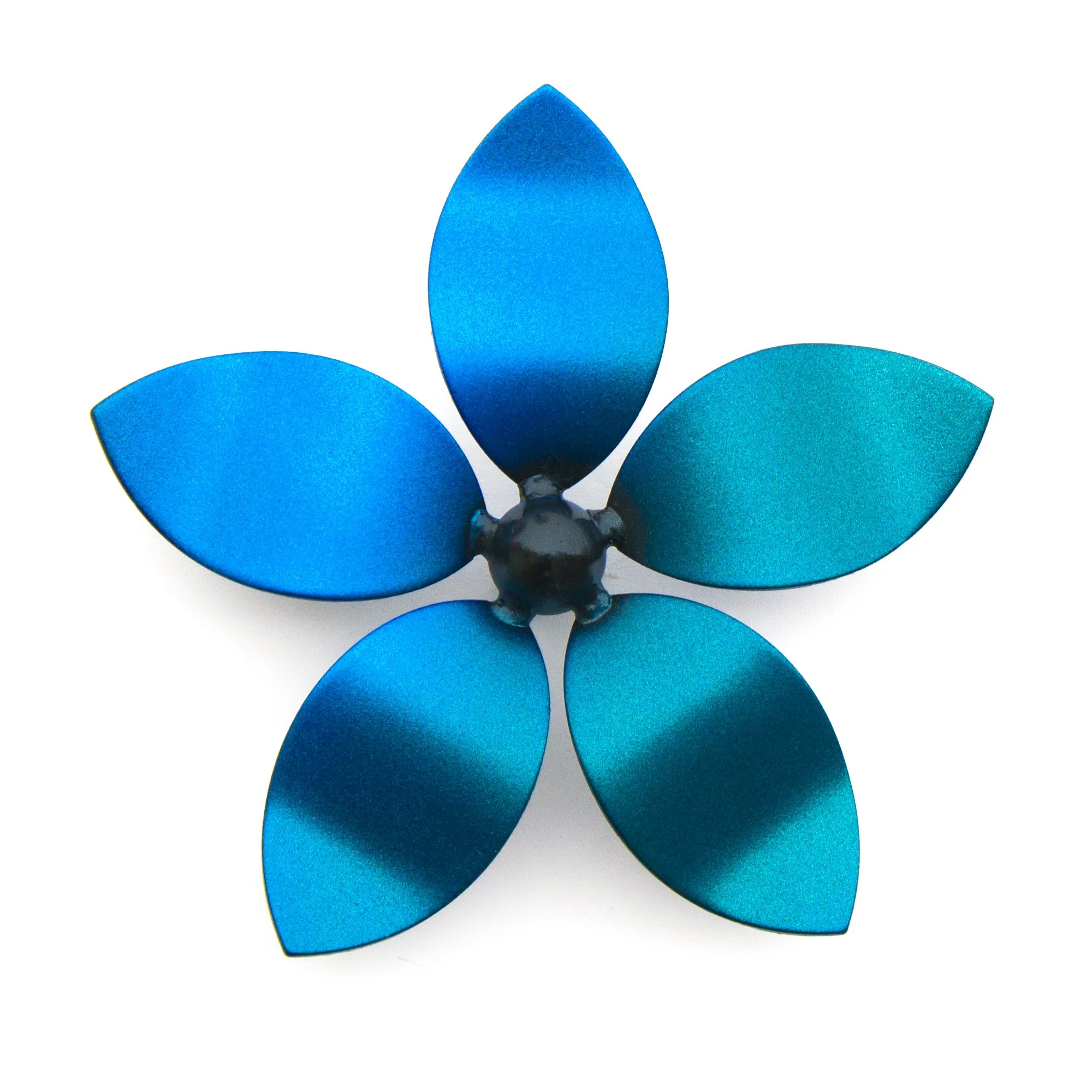 Metal Flower Vine Metal Art: Large Decorative Flower Metal Wall Art W/ Hand-etched Leaves, Exterior And Interior Decor Made By Practical Art - Image 5