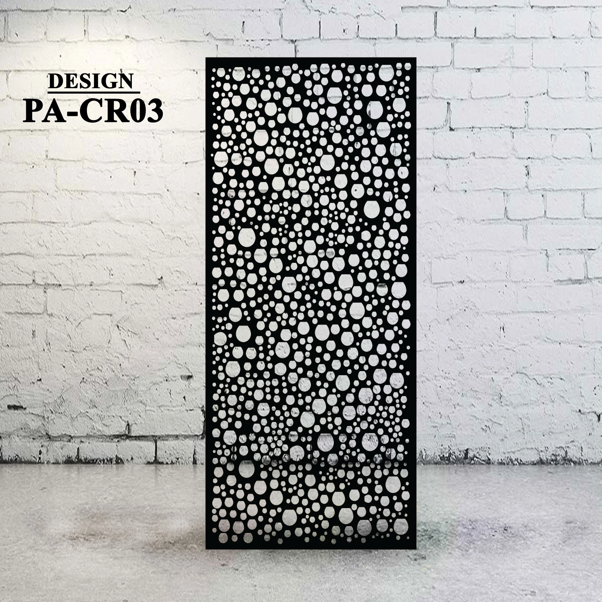 Metal Privacy Screen Circular Backyard/Driveway Design - CR03