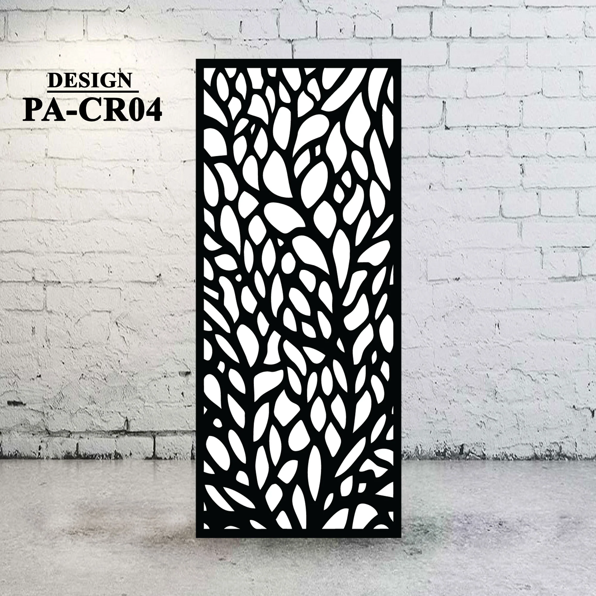 Metal Privacy Screen Decorative Circular Design - CR04