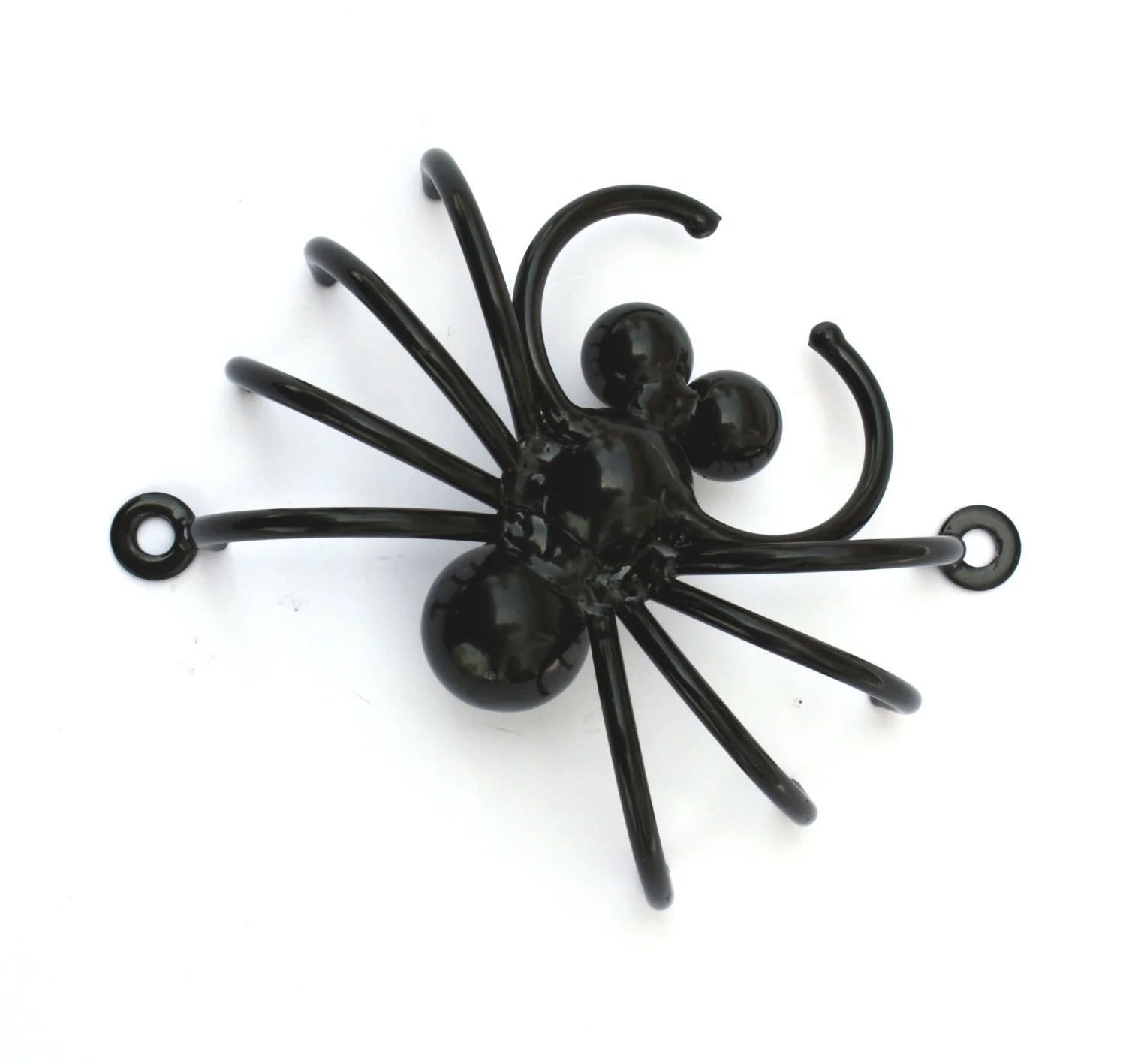 Metal Spider Home Decor Yard Art Garden Halloween Decoration Large Black Metal Tarantula Wall Arachnid By Practical Art - Image 2