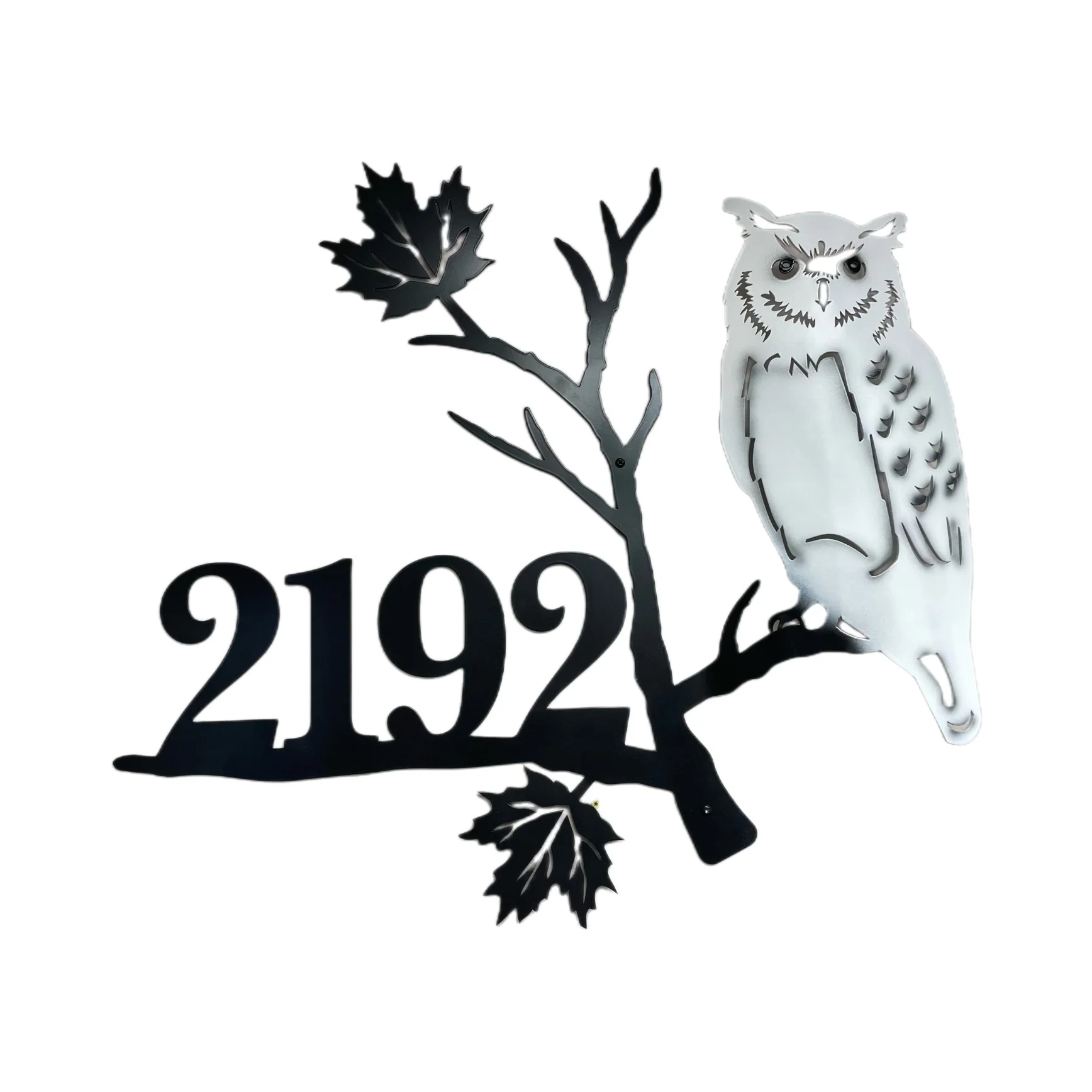 Owl Custom Metal Address Sign - Image 2