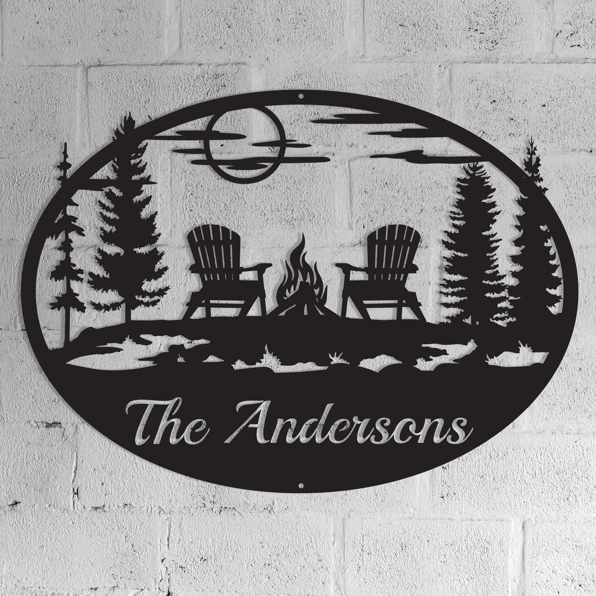 Personalize your campsite with a Muskoka Chair Name Sign from Practical Art - Image 2