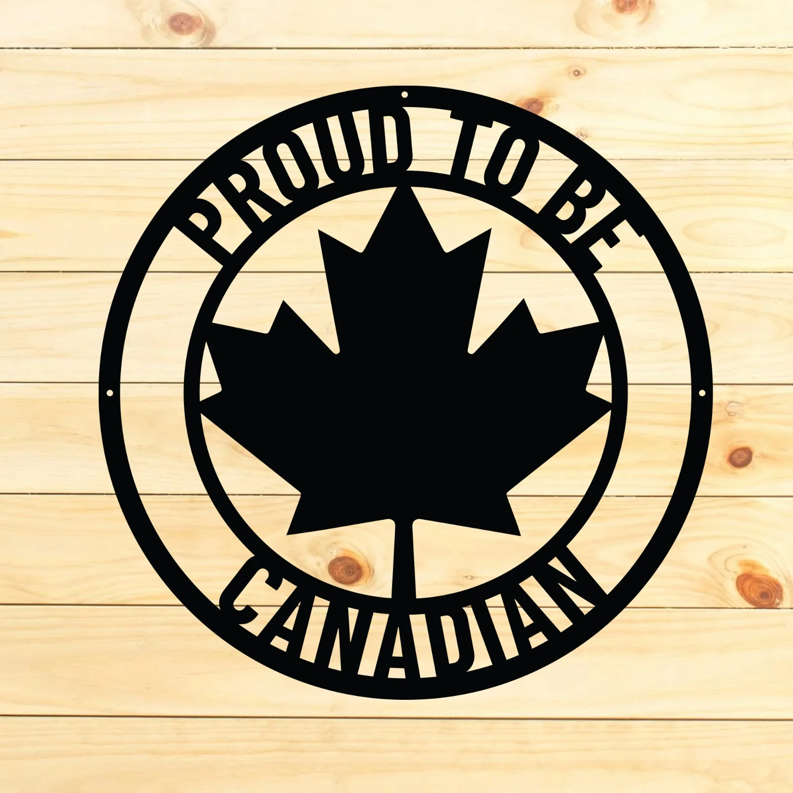 Proud To Be Canadian Yard Sign | Proud Canadian Metal Wall Art - Image 2