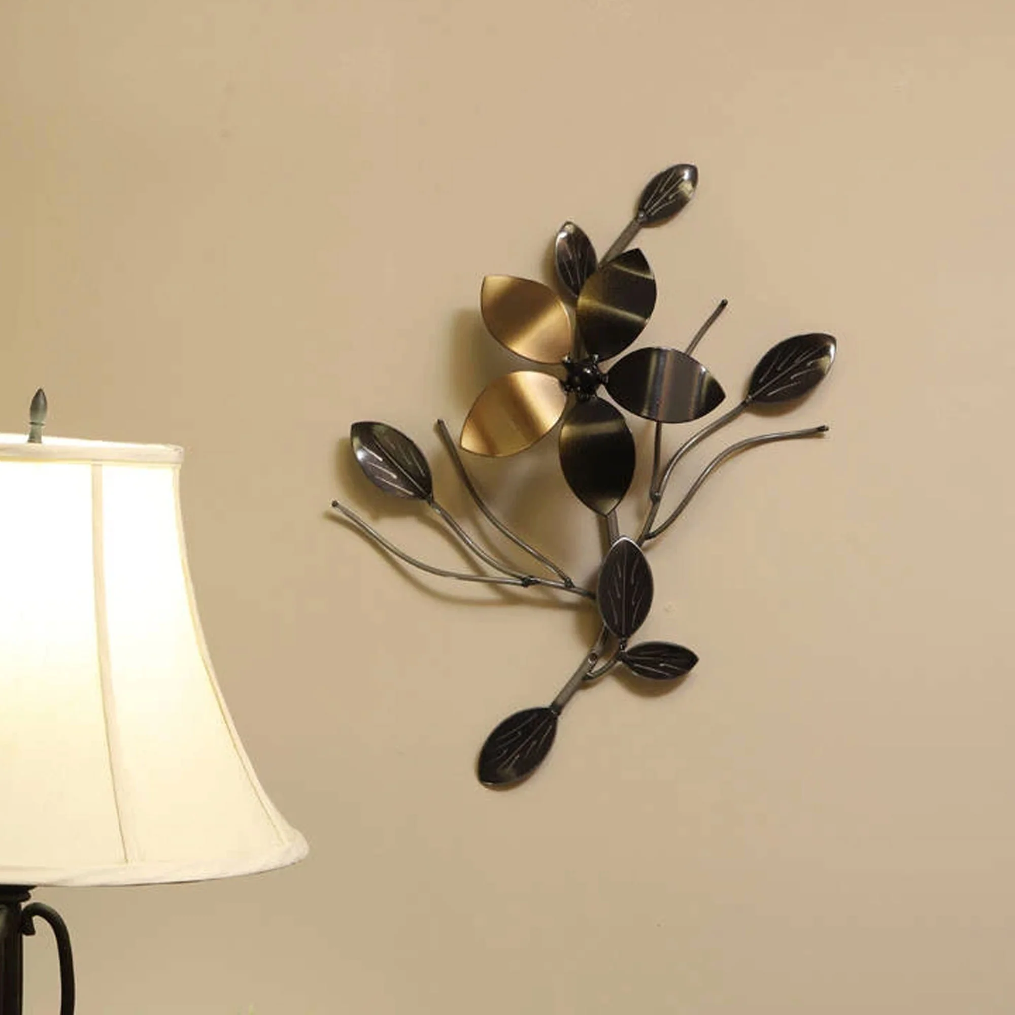 Metal Flower Art On A Single Vine | Wall Décor - Image 5