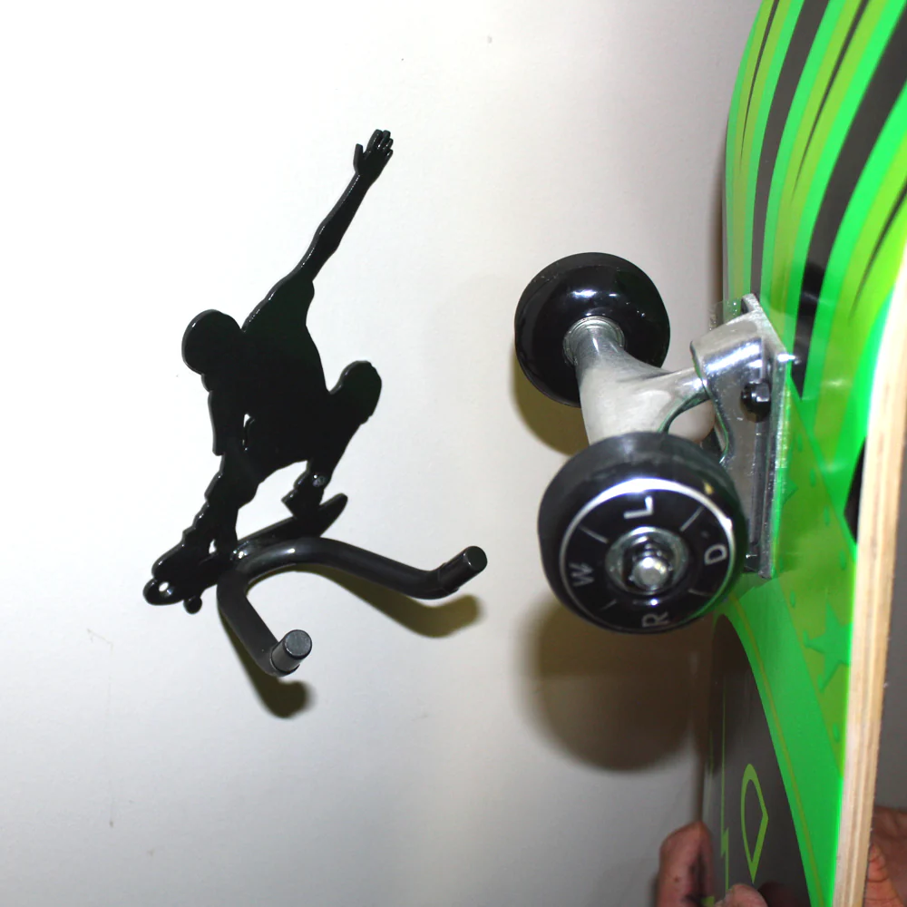 Skateboarder Skateboarding With Hanger Hook For Skateboard. Housewarming, Wedding Gift, Birthday Gifts Made By Practical Art - Image 3