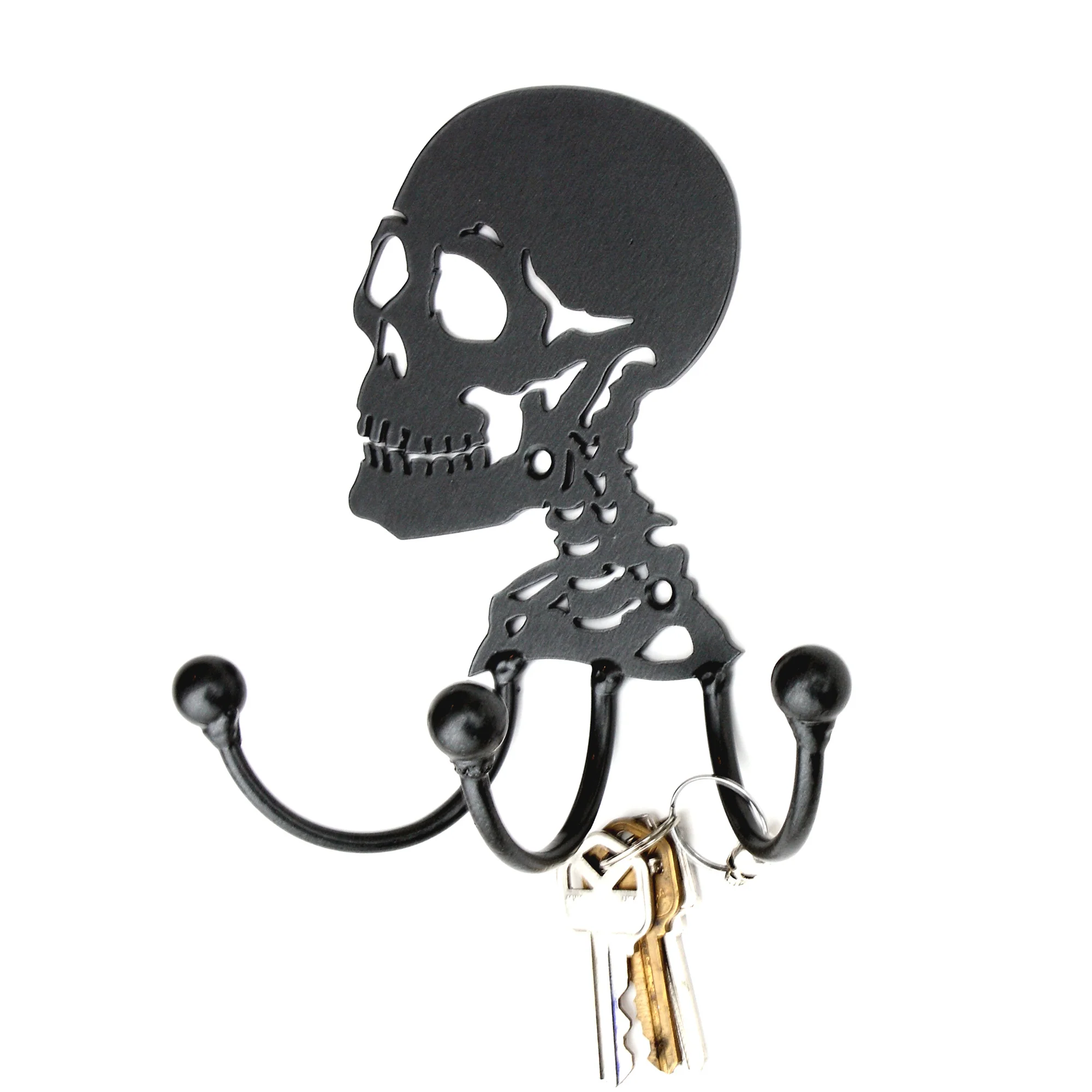 Skull Hook: Wall-mounted Decorative Metal Skull Wall Coat Hook - Image 5