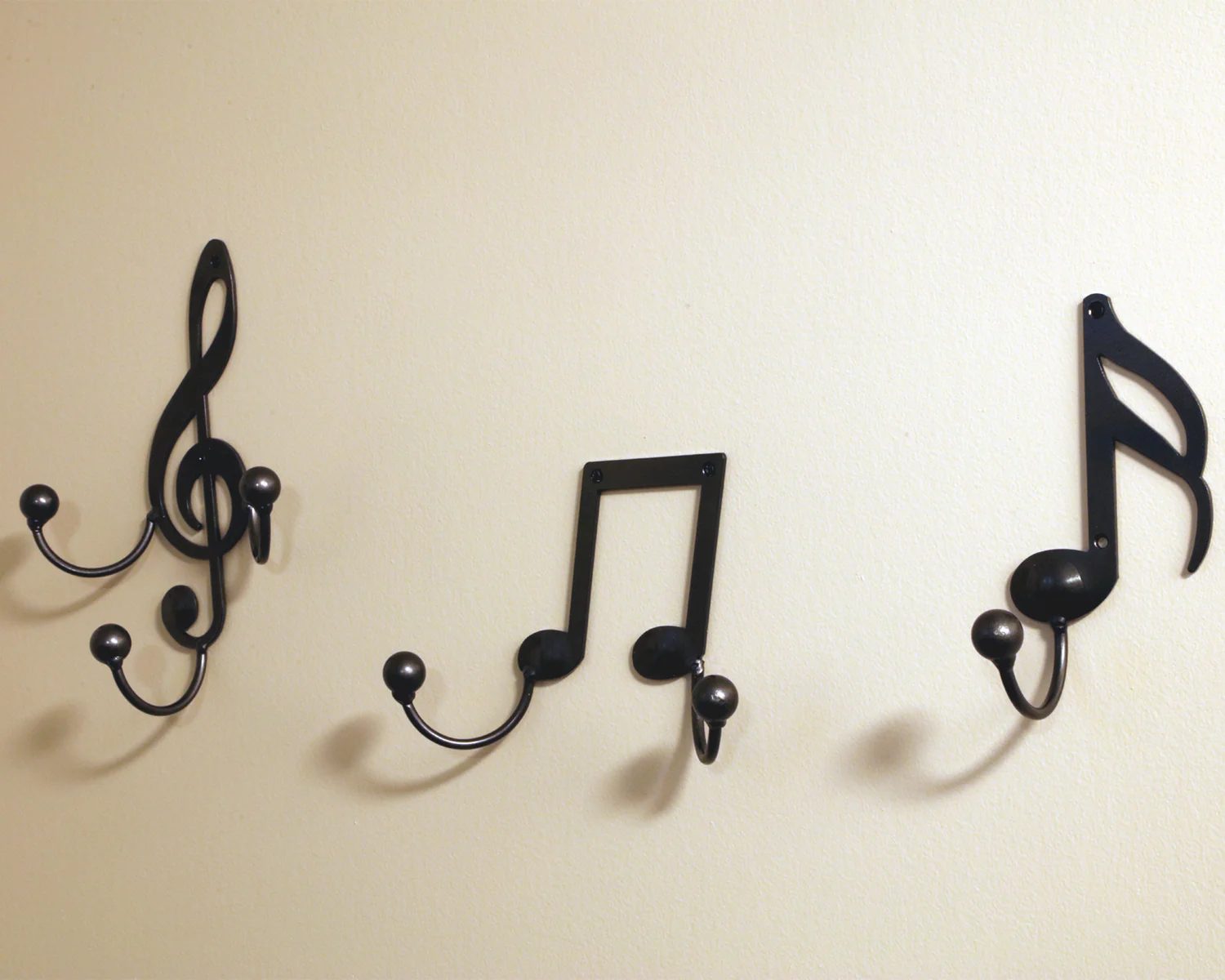Treble Clef Hook Music Note Metal Wall Art Hanger: Musical Notes - Image 2